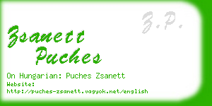 zsanett puches business card
